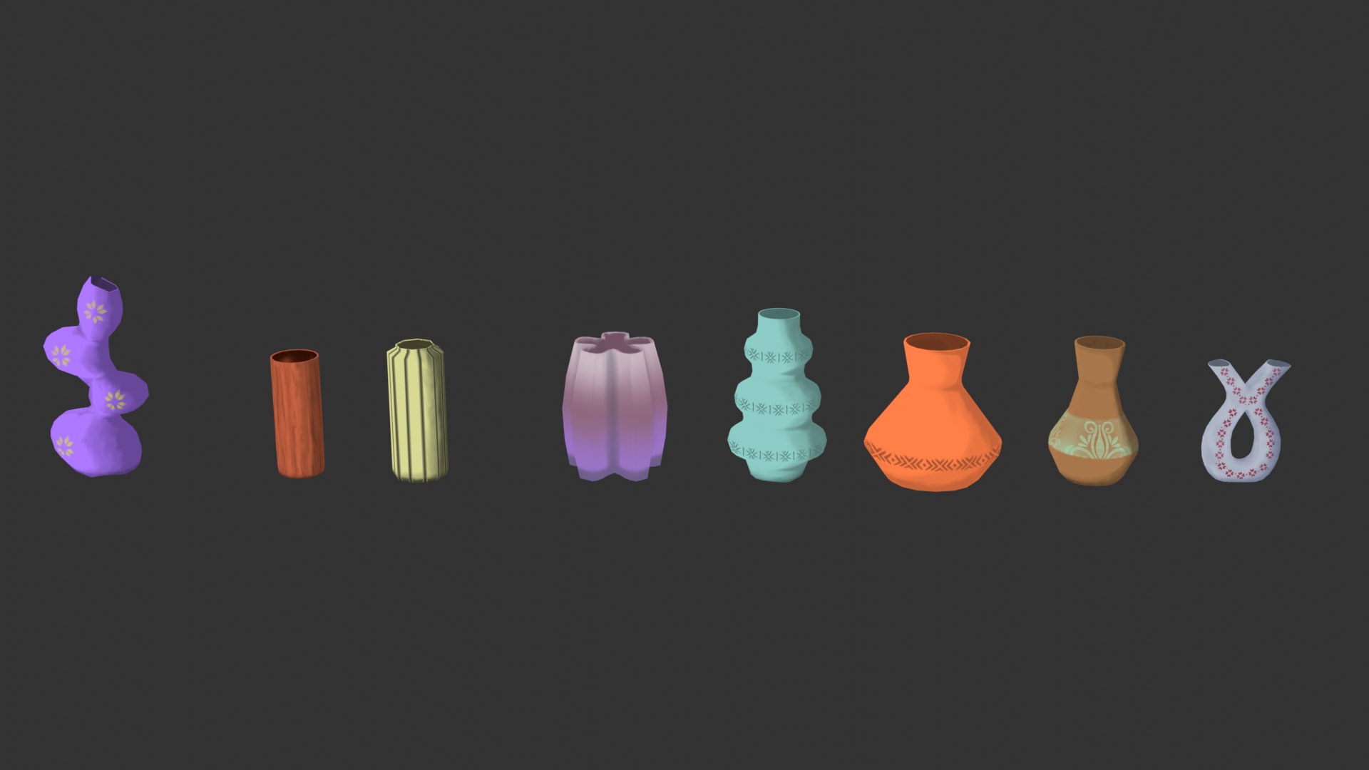 3D Stylized Vase Pack - TurboSquid 2417305