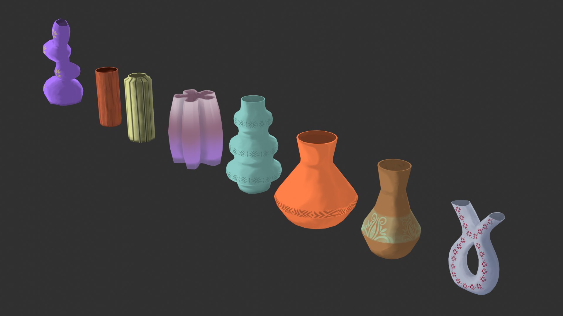 3D Stylized Vase Pack - TurboSquid 2417305