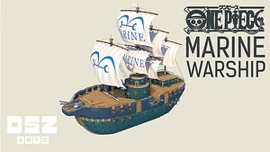 piece marine warship model
