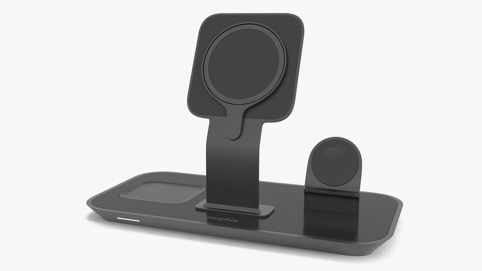 Mophie 3-in-1 Stand for MagSafe Charger Black 3D model preview