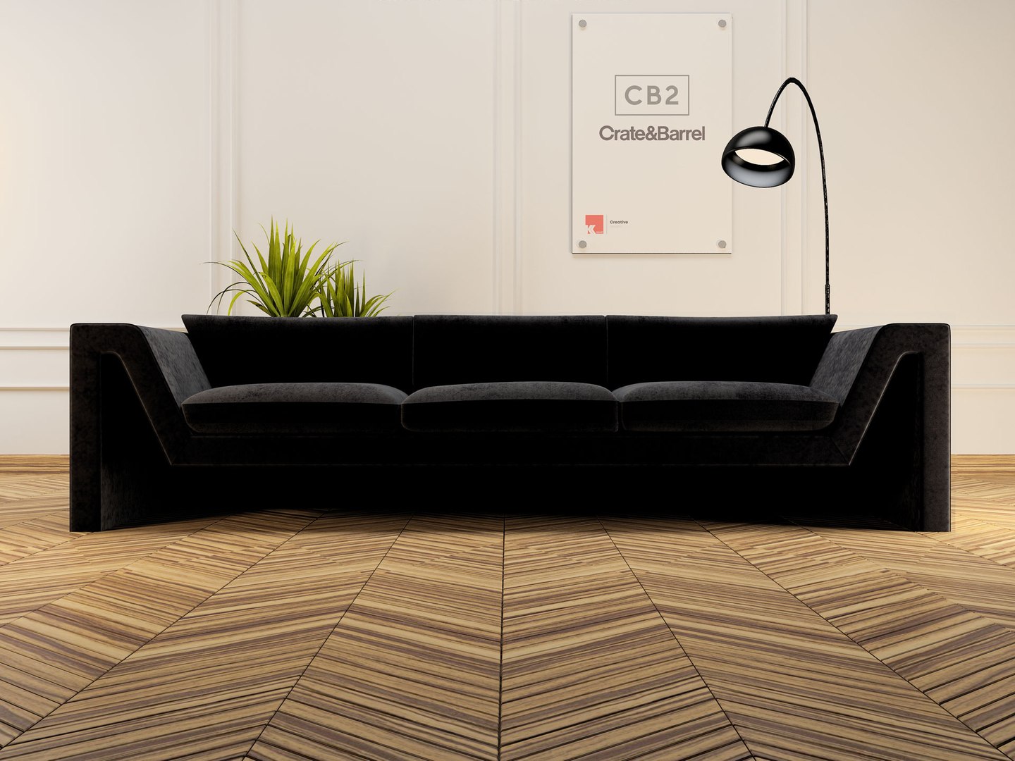 Cb2 store outline sofa