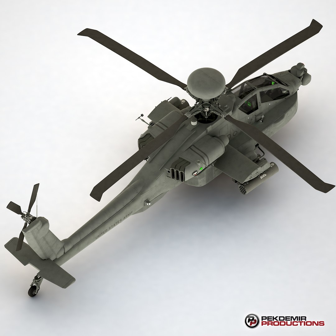 Apache Longbow Helicopter 3d Model