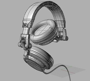 3d model headphone dj
