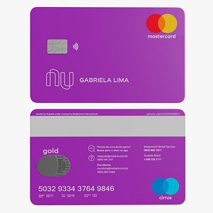 Nubank Credit Card 3D model