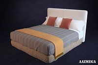 Bed with pillows optimized