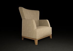 free armchair chair modern 3d model