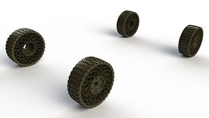 airless tyre 3D model