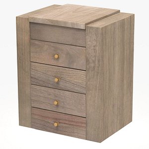 Wood Bedside Table