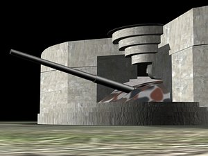 ww2 bunker german cannon max