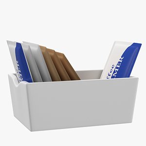 Sugar Packets Set 02 3D Model