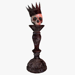 Human Skull Low Poly