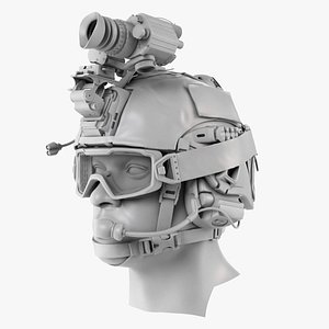 Army Tactical Helmet No Materials 3D model