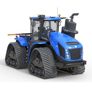 3D model New Holland T9 SmartTrax Articulated Track Tractor