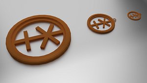 coaster pendant 3D