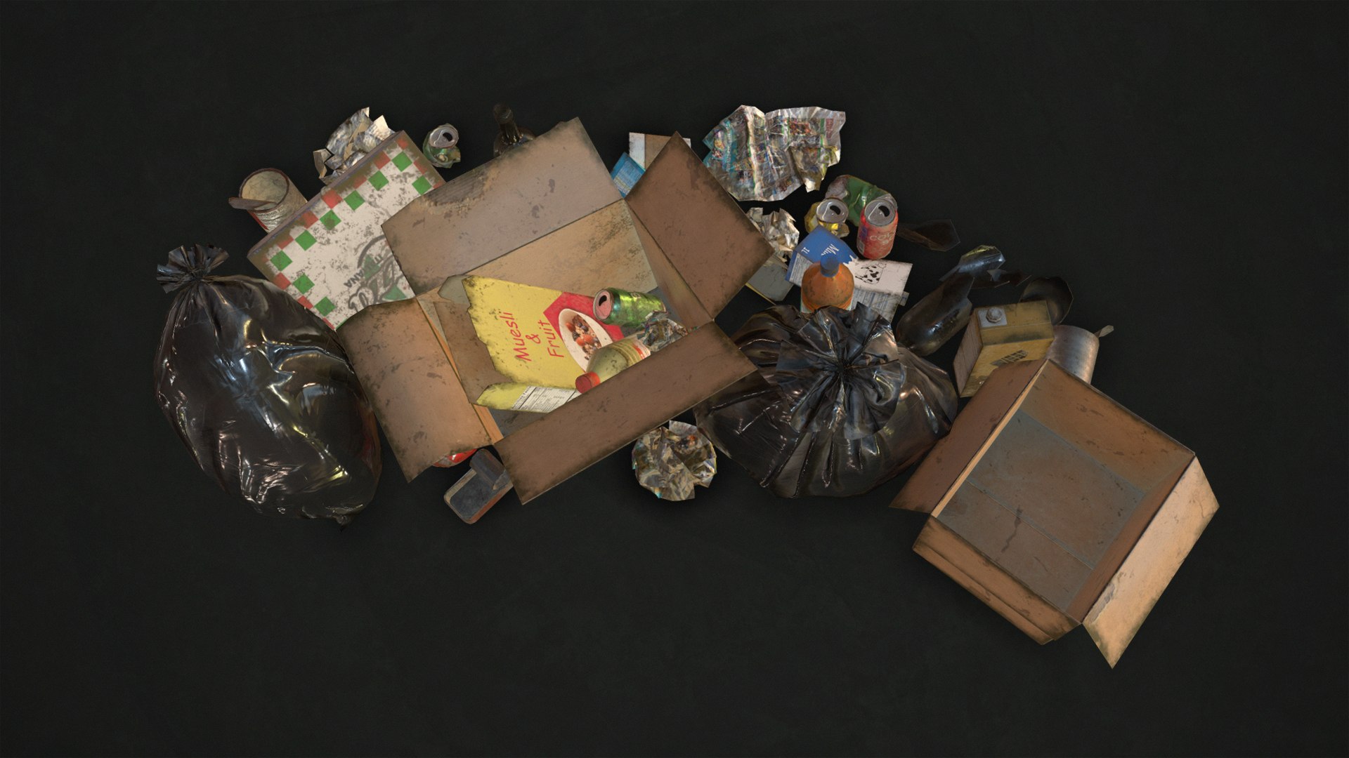 urban trash garbage bags 3D model https://p.turbosquid.com/ts-thumb/Vv/TeZubG/FLGkxlOR/urbantrashgarbagebags_04/jpg/1586782588/1920x1080/fit_q87/e4e0ad80e3e59497af163b815febe1dd38895cd9/urbantrashgarbagebags_04.jpg