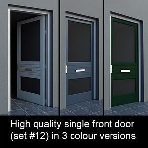 3d max single door settings