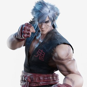 Stylized Male Fighting Character - Raiga 3D model
