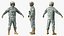 Soldat en tenue tactique grise truquée