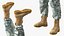 Soldat en tenue tactique grise truquée