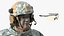 Soldat en tenue tactique grise truquée