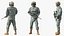 Soldat en tenue tactique grise truquée