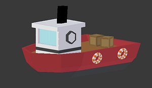toy fishing boat 3D model