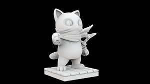 3D Ninja Cat Hero 3d Print Model model