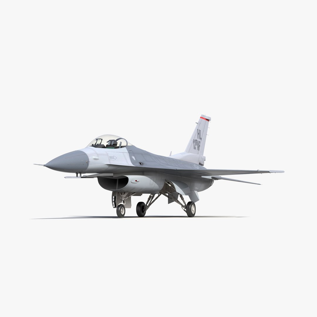 Fighter F-16 Fighting Falcon US Air Force 3D model preview