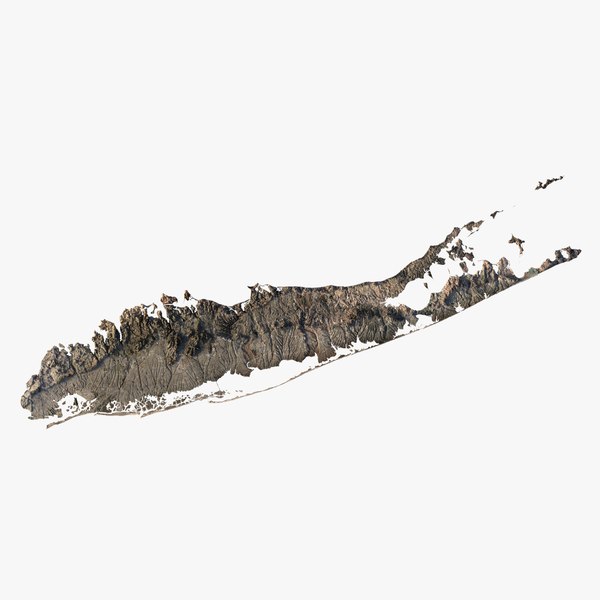 3D Relief map of Long-Island 3D model