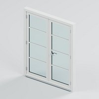 Timber French Doors with Glazing Bars and Espagnolette