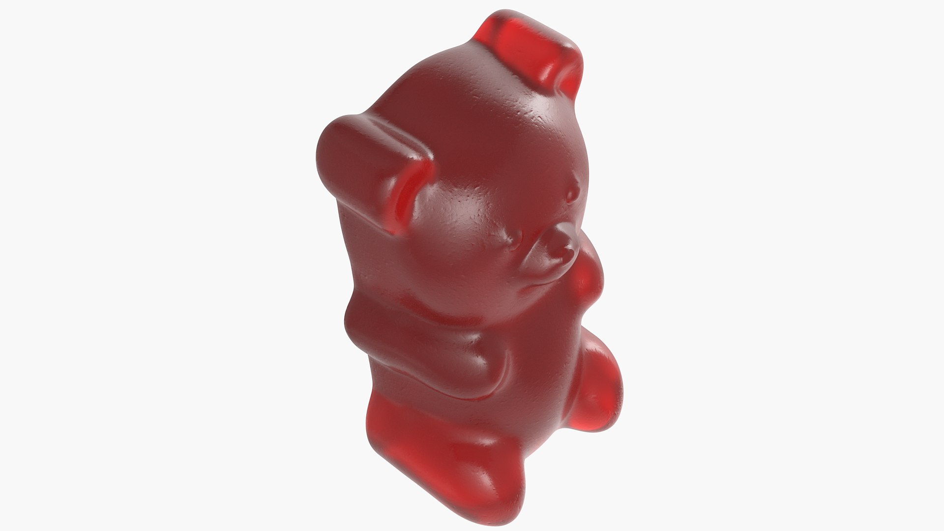 3D Model Red Gummy Bear 2 - TurboSquid 2013080