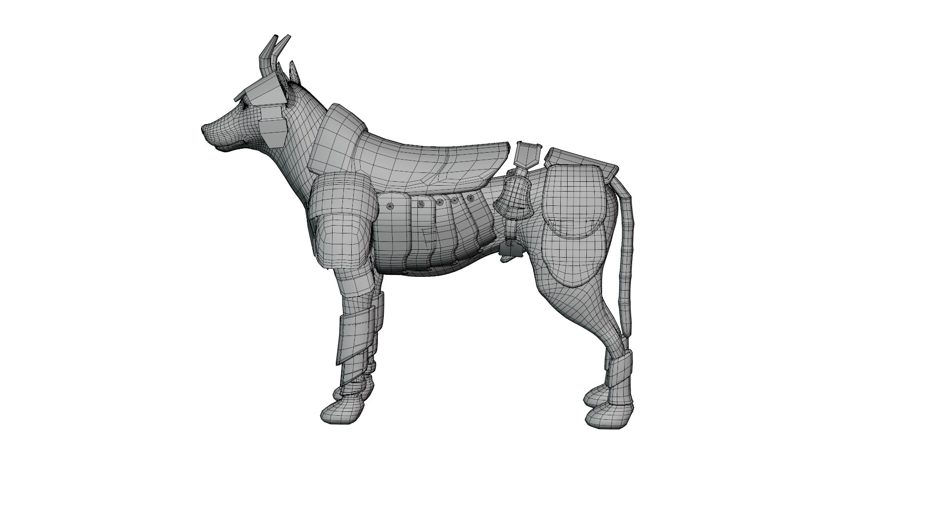 Dog Dark Armor 3D - TurboSquid 2152997