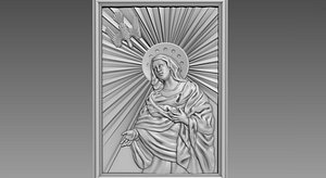 Virgin Mary and Holy Spirit 3D model