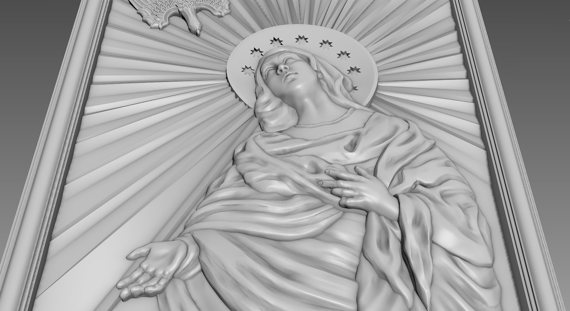 Virgin Mary And Holy Spirit 3D Model - TurboSquid 2126493