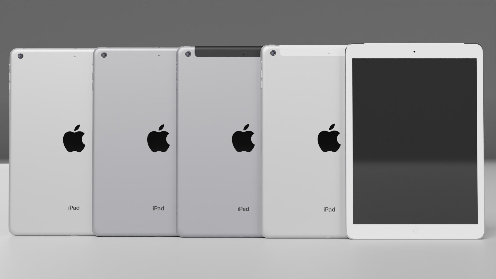 3D Model Apple IPad Air 1st Generation Wifi And Cellular 2013