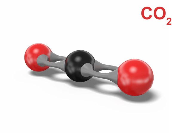 modelo 3d Dióxido de carbono Modelo molecular CO2 - TurboSquid 1543637