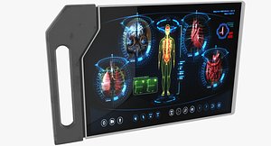 sci-fi monitor 3D model