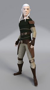 elf character 3D model