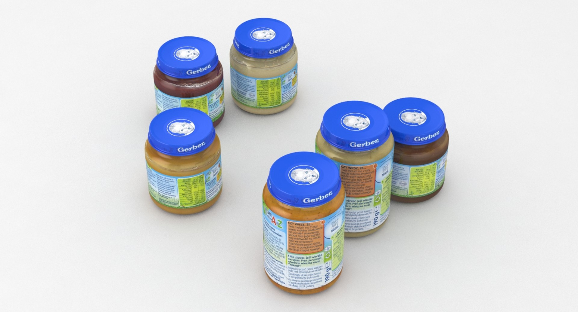 Baby Food Jar 3D Model - TurboSquid 1304282