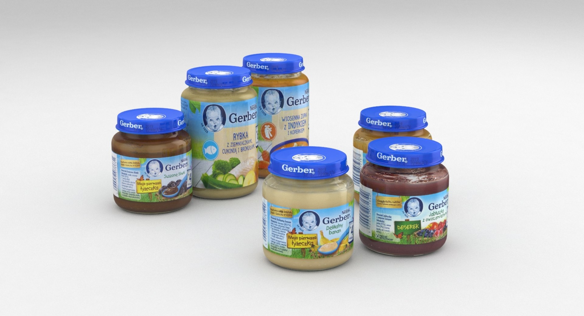 Baby Food Jar 3D Model - TurboSquid 1304282