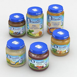 baby food jar 3D model