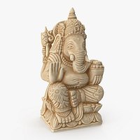 Indian God Ganesha Marble Statue