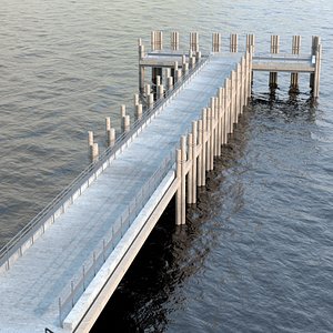 Boat Pier 3D model