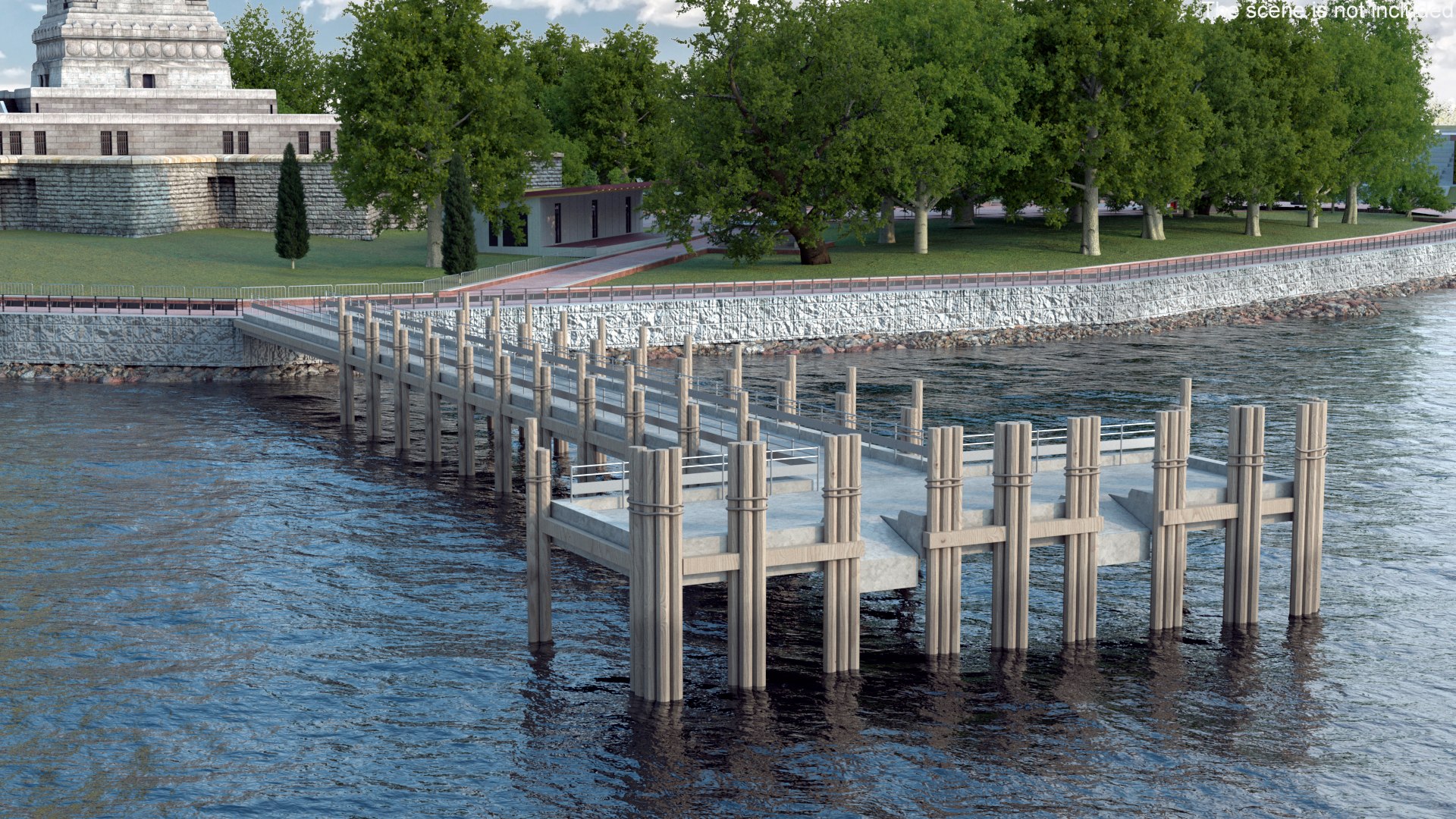 Boat Pier 3D Model - TurboSquid 2376901