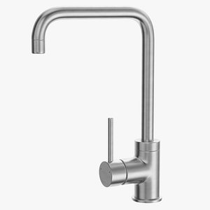 Angular Single Lever Sink Mixer 3D model