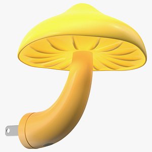Mushroom Night LED Light Yellow model