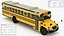 American School Bus Rigged 3D