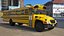 American School Bus Rigged 3D