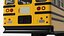 American School Bus Rigged 3D