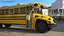 American School Bus Rigged 3D